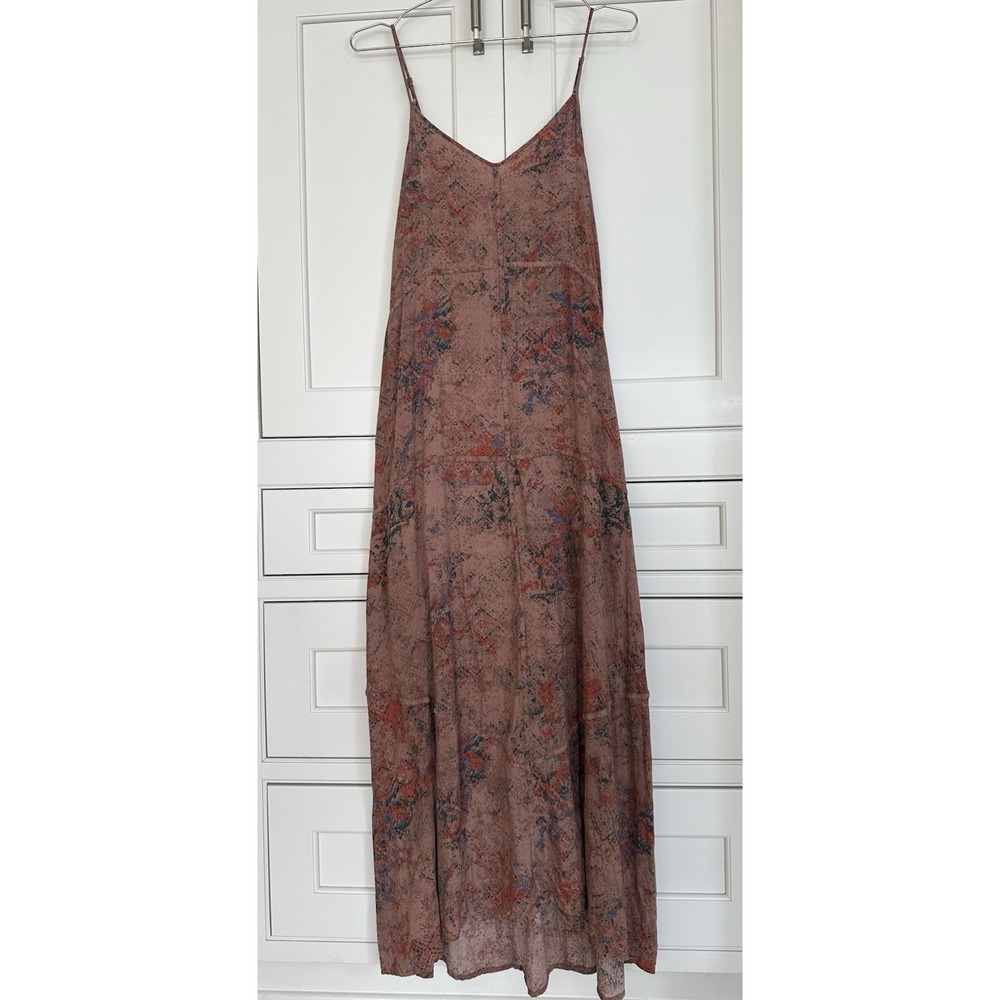 Hinge Maxi Midi Slip Dress Earthy Boho Granola goblin core size M